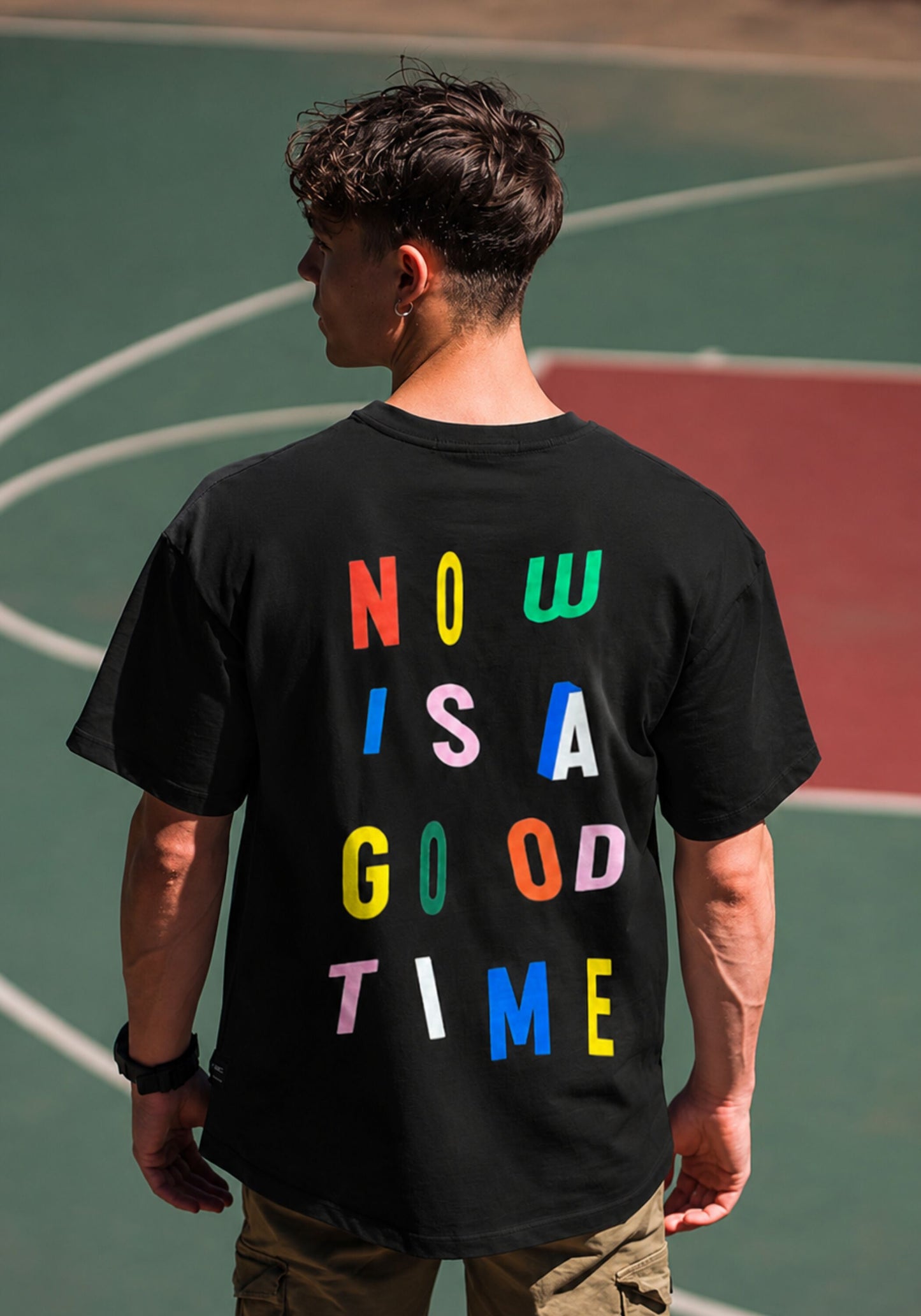 NOW IS A GOOD TIME-Oversized T-shirt
