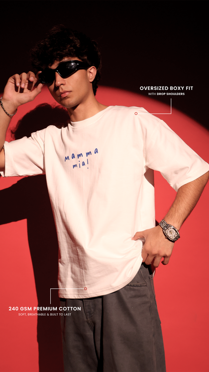 MAMMA MIA-Oversized T-shirt