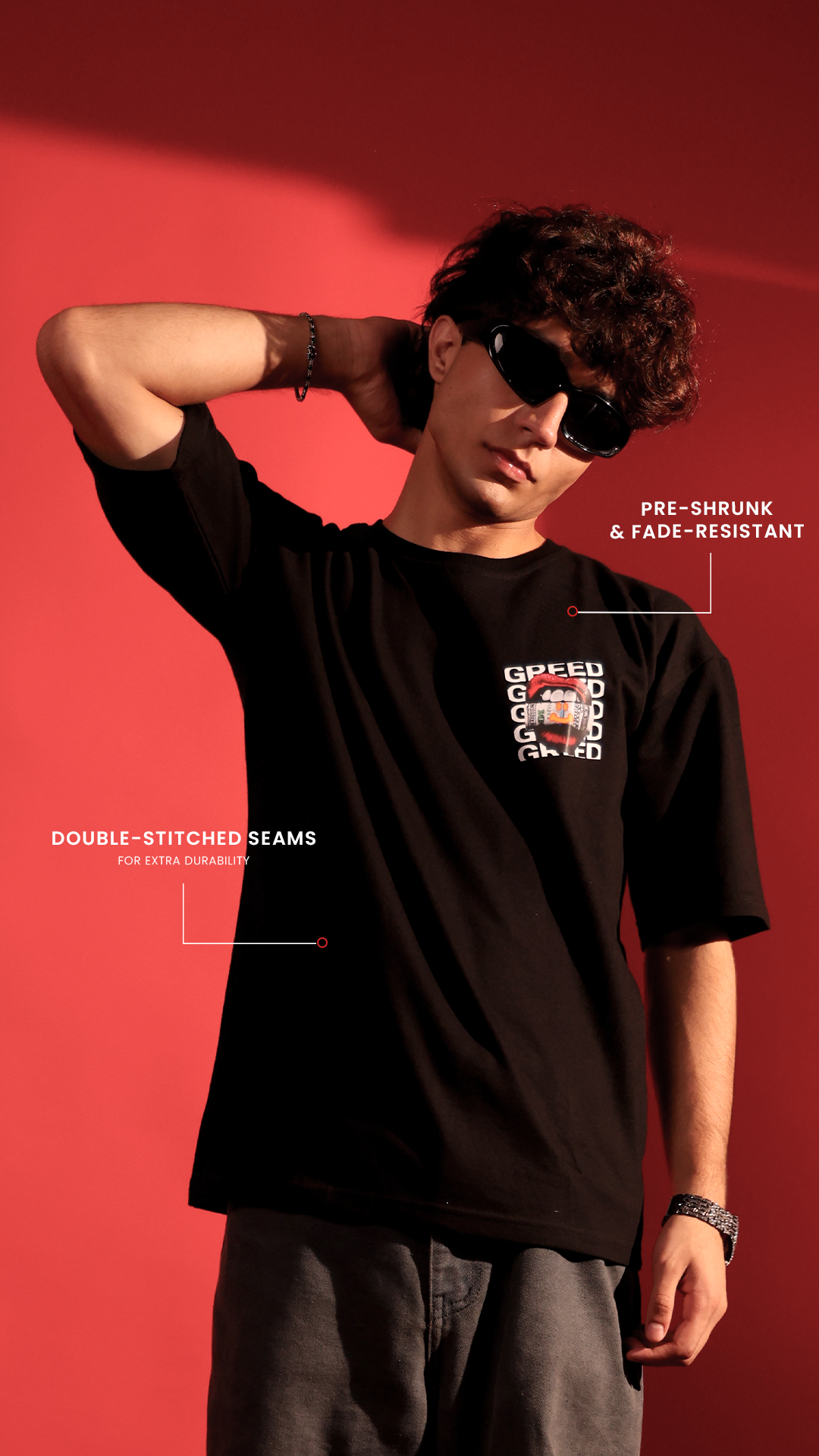 MADE OF MONEY-Oversized T-shirt