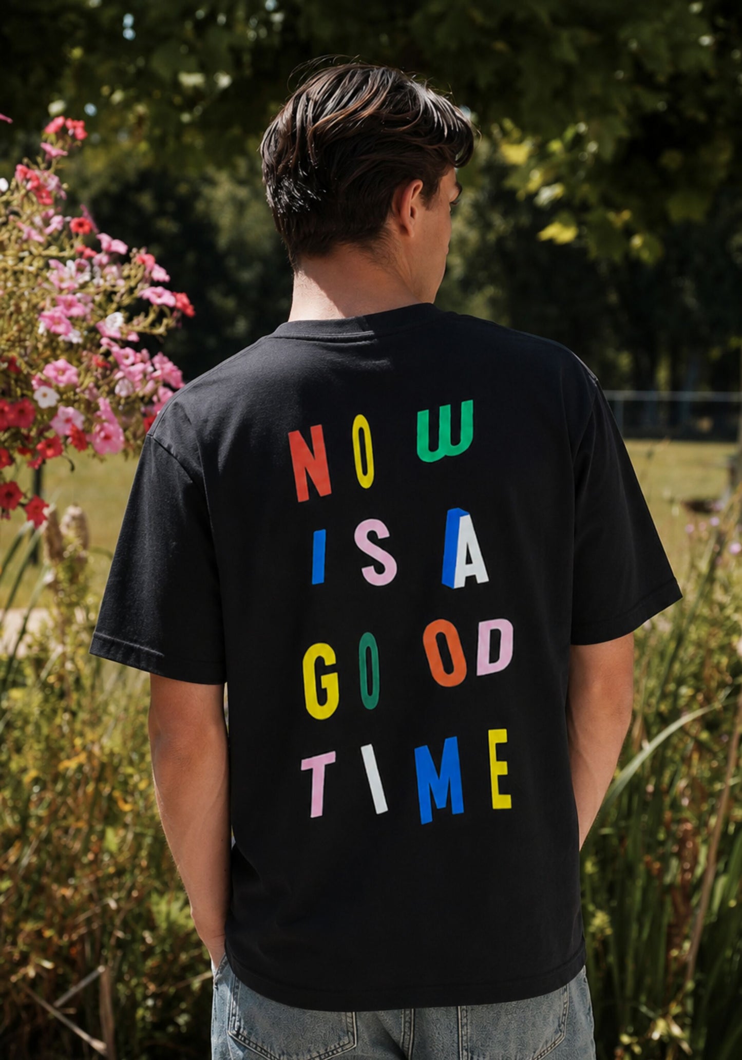 NOW IS A GOOD TIME-Oversized T-shirt