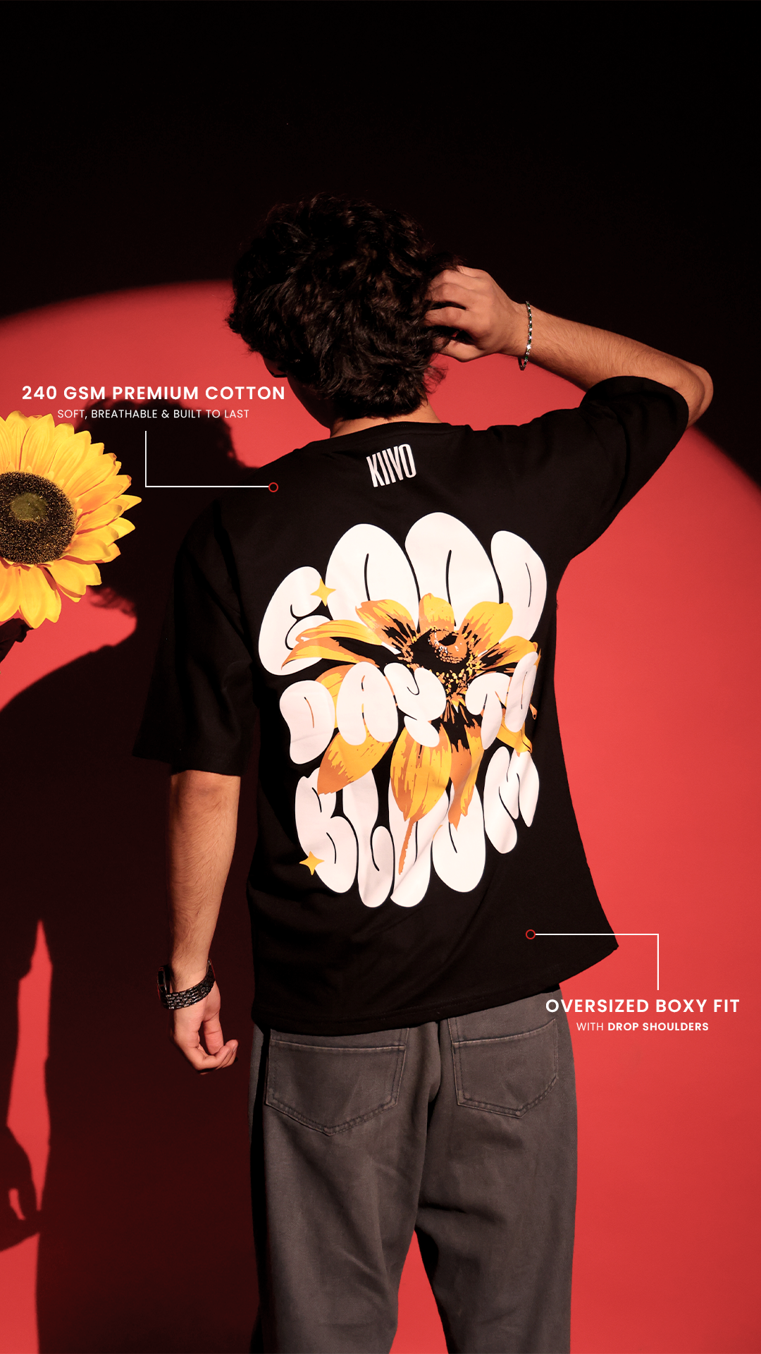 BLOOM-Oversized T-shirt