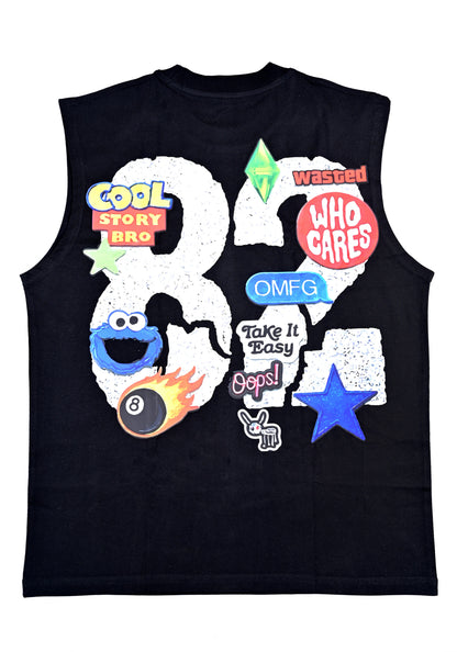 BLACK 82 TANK TOP