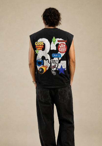 BLACK 82 TANK TOP
