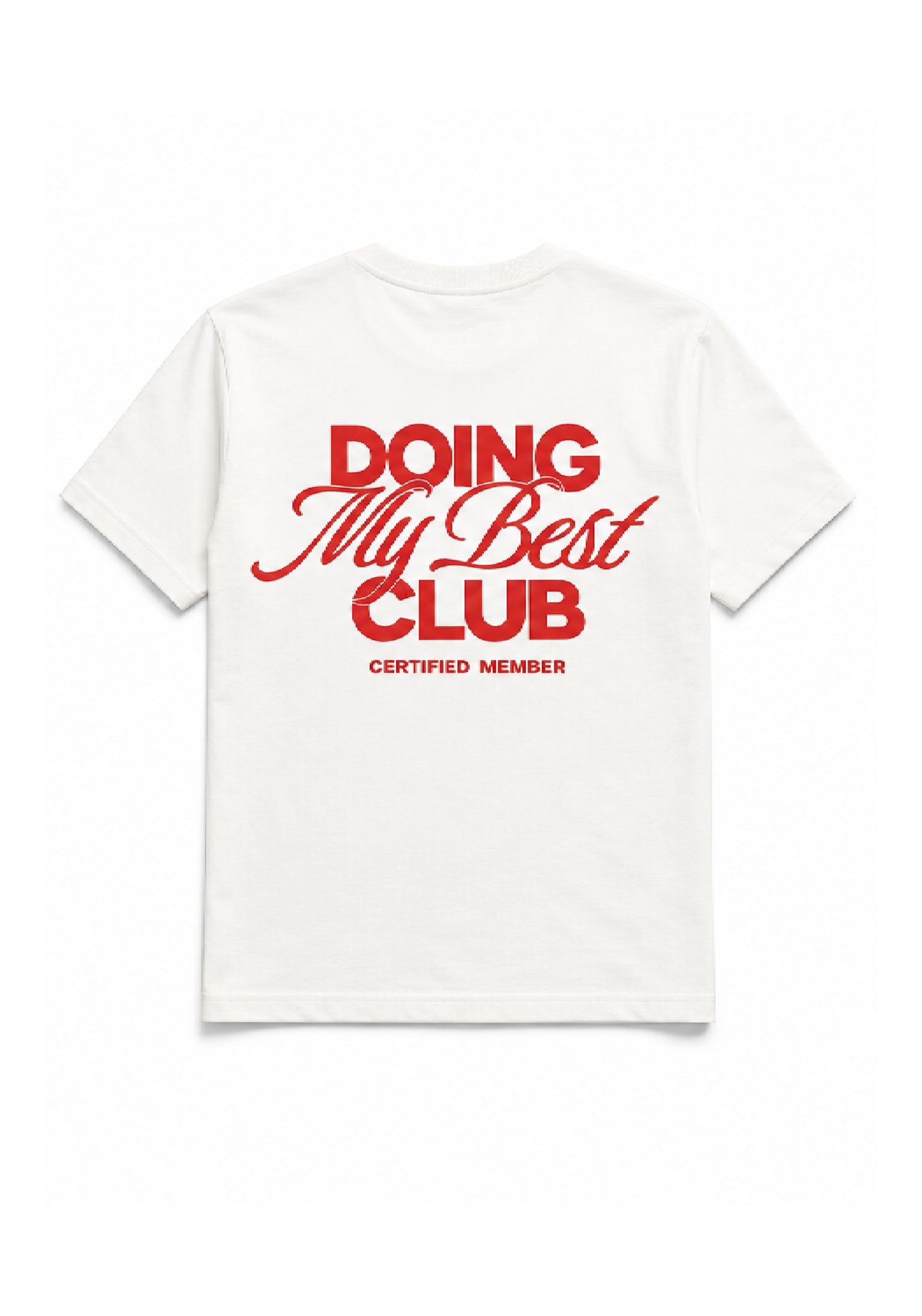 DOING MY BEST CLUB-Oversized T-shirt