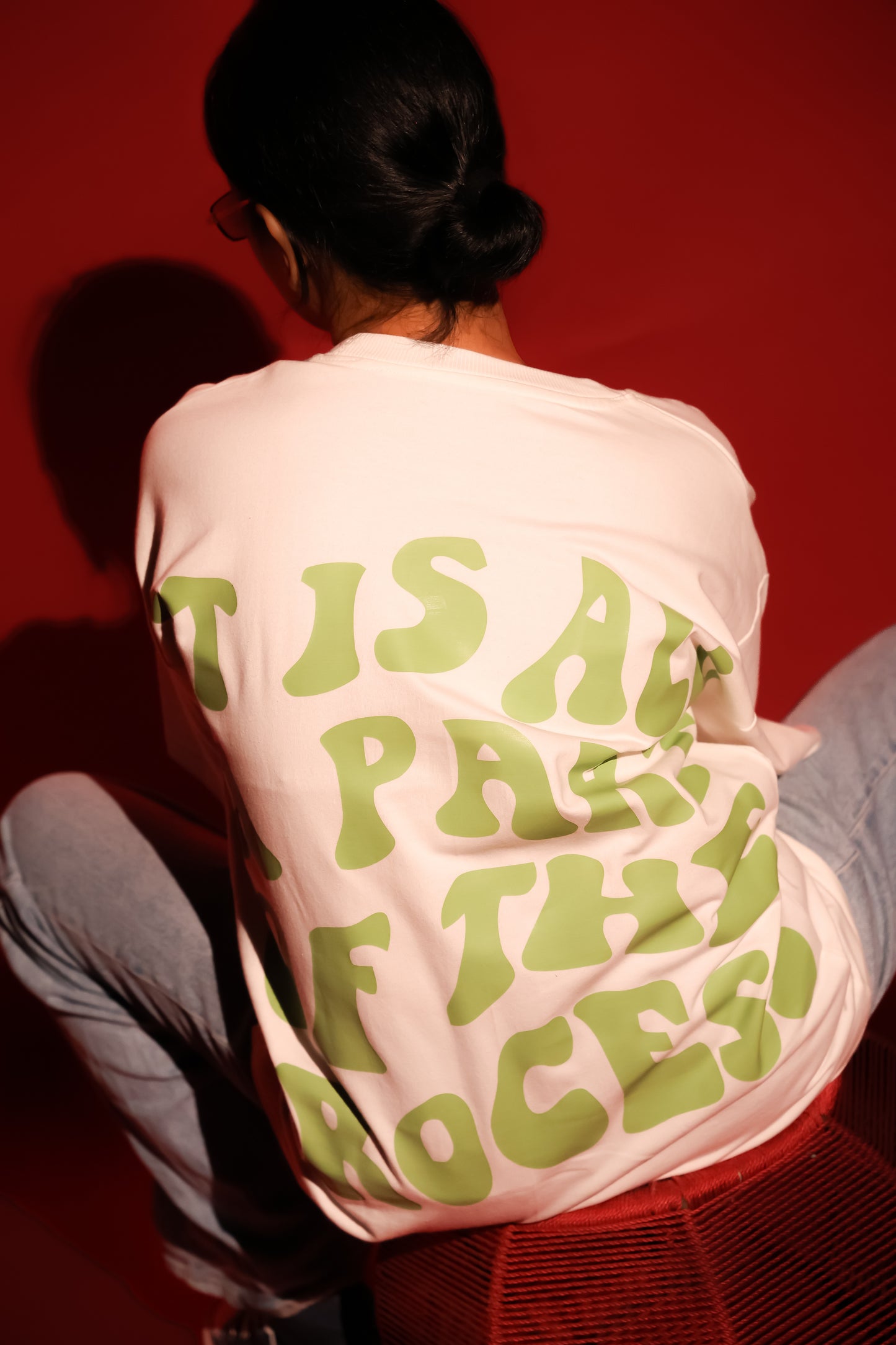 IT IS ALL A PART OF PROCESS-Unisex Oversized T-shirt