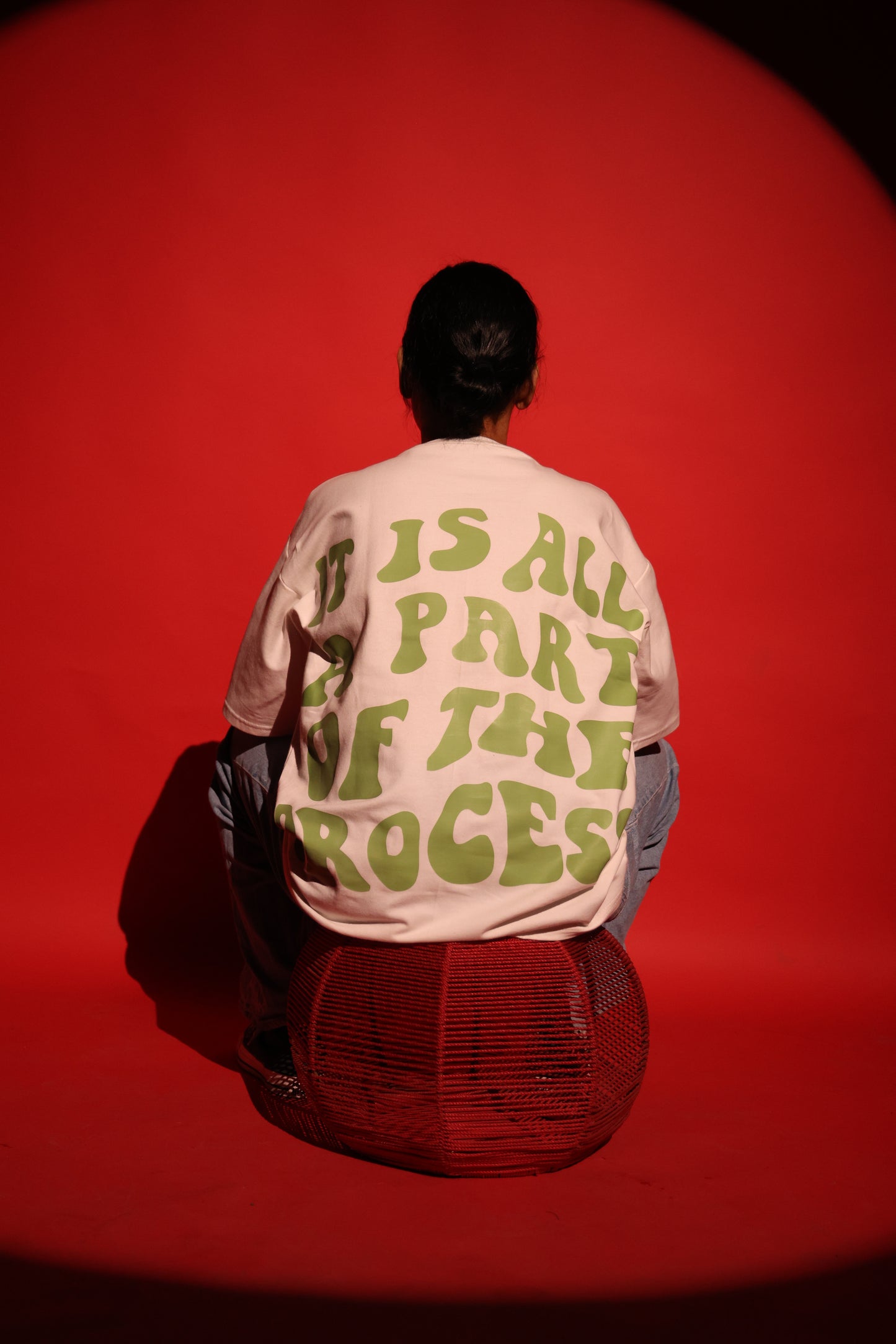 IT IS ALL A PART OF PROCESS-Unisex Oversized T-shirt