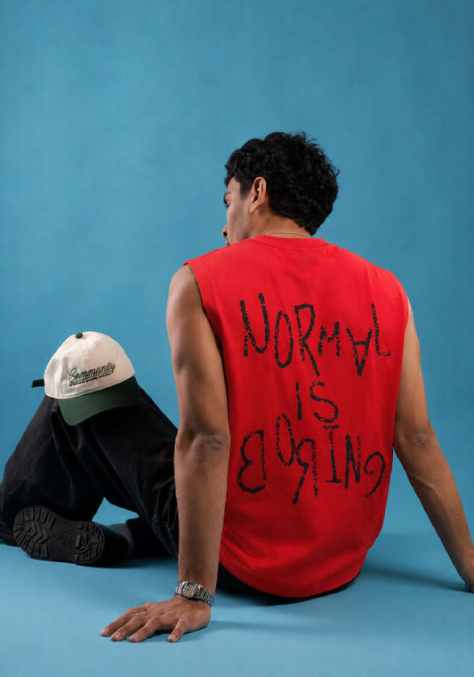 NORMAL IS BORING TANK TOP