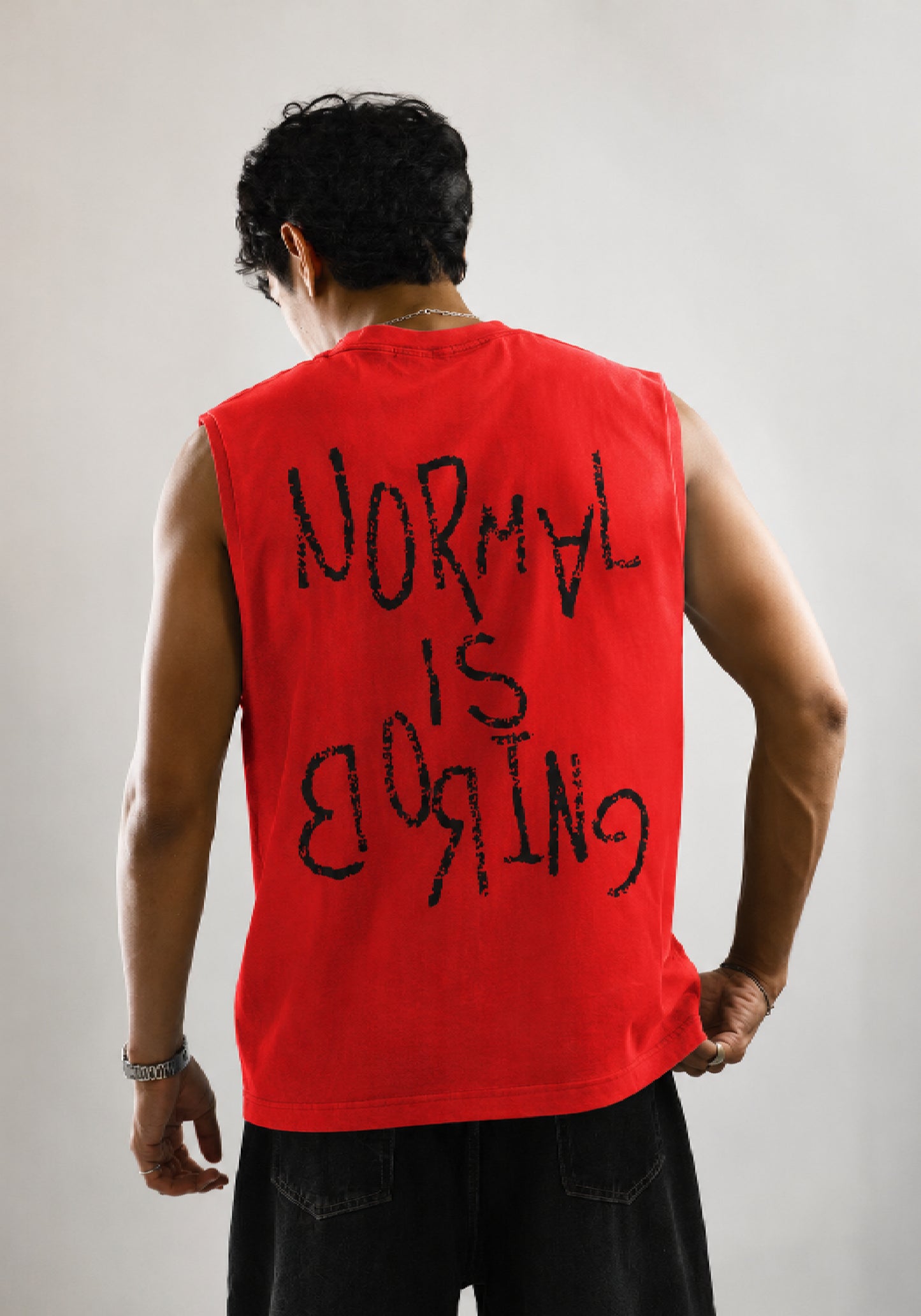 NORMAL IS BORING TANK TOP